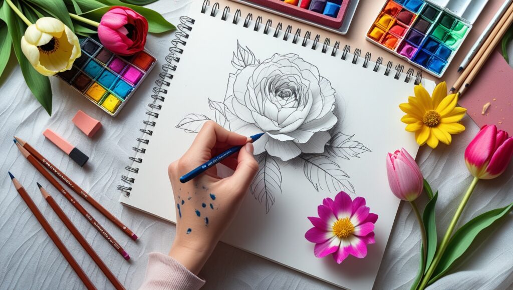 Flower Drawing